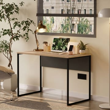 Skrivebord Skye Decor Bren (100 x 75 x 55 cm) Eik Antrasitt - Eik/Antrasitt - Møbler - Bord - Kontorbord - Skrivebord