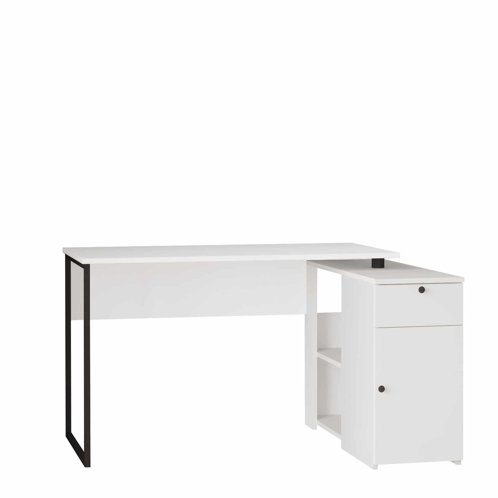 Skrivebord Skye Decor Cleo-hylle (129,8 x 70 x 90 cm) hvit - Hvit
