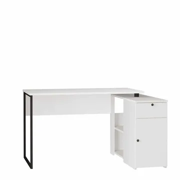 Skrivebord Skye Decor Cleo-hylle (129,8 x 70 x 90 cm) hvit - Hvit - Møbler - Bord - Kontorbord - Skrivebord