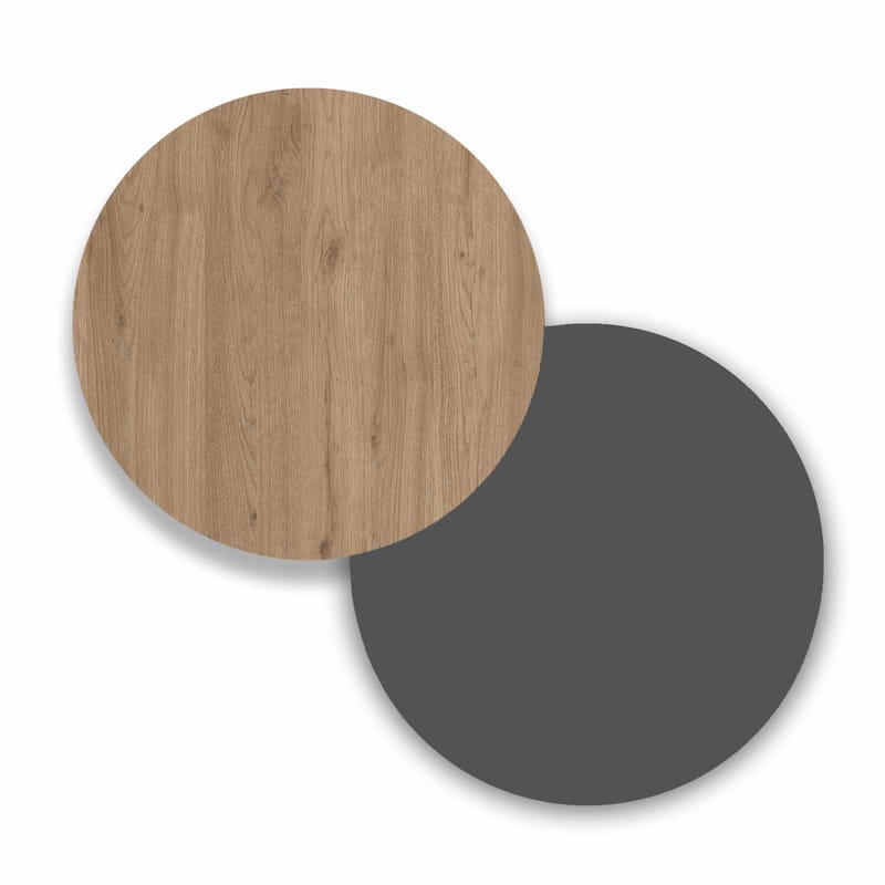 Skrivebord Skye Decor Cleo Shelf (129,8 x 70 x 90 cm) Natural Anthracite - Naturlig og antrasitt - Møbler - Bord - Kontorbord - Skrivebord
