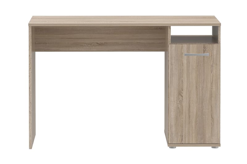 Steppello Skrivebord 110 cm med Oppbevaring Skap + Hylle - Brun - Møbler - Bord - Kontorbord - Skrivebord