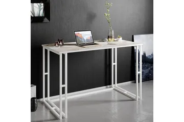 Stodene Skrivebord 120 cm Marmormønster - Hvit - Møbler - Bord - Kontorbord - Skrivebord