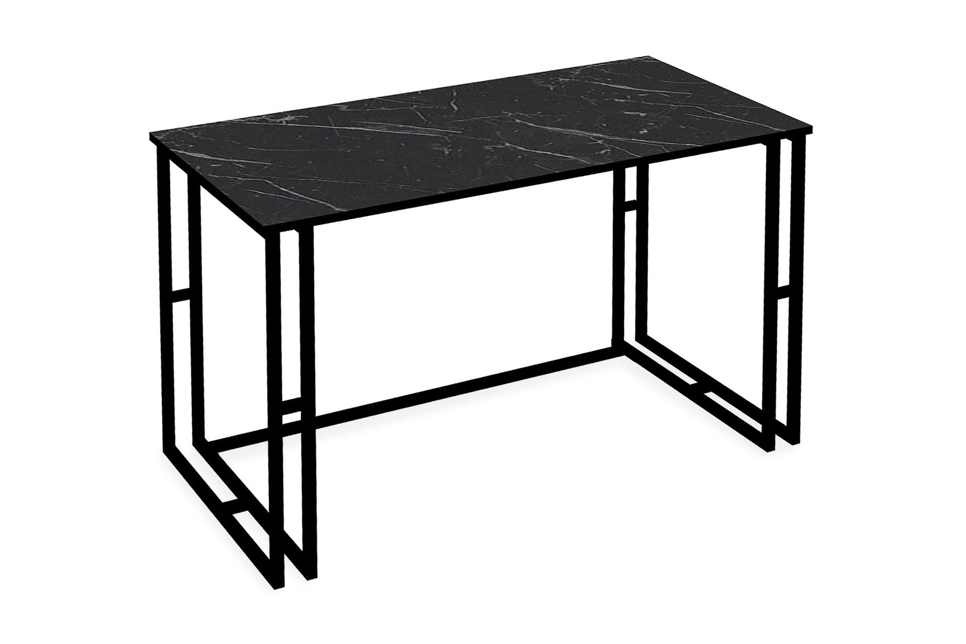 Stodene Skrivebord 120 cm Marmormønster - Svart