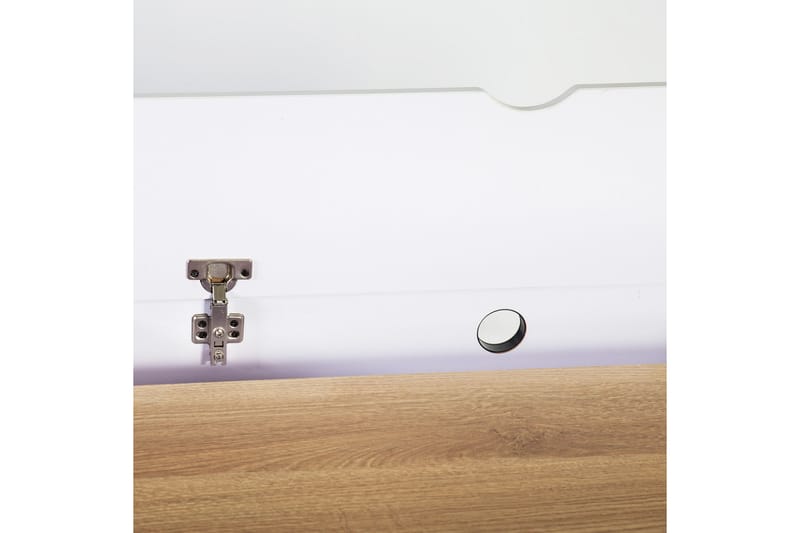 Studious Skrivebord 90 cm med Oppbevaring 2 Skuffer - Grå/Tre/Natur/Hvit - Møbler - Bord - Kontorbord - Skrivebord