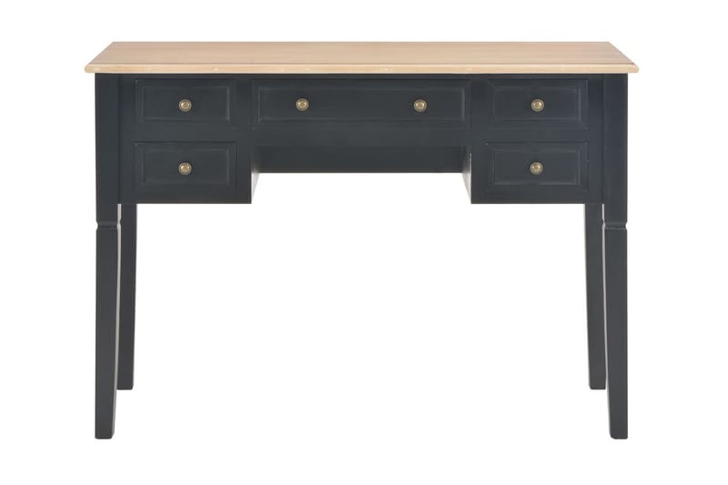 Skrivebord svart 109,5x45x77,5 cm tre - Skrivebord