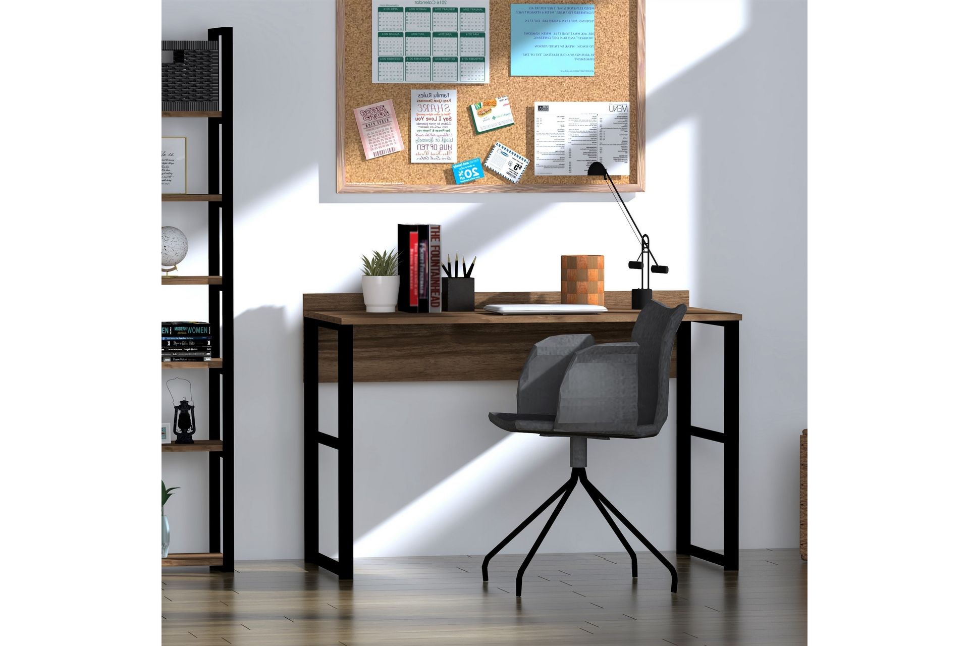 Tarriba Skrivebord 120 cm - Mørkebrun/Svart - Møbler - Bord - Kontorbord - Skrivebord