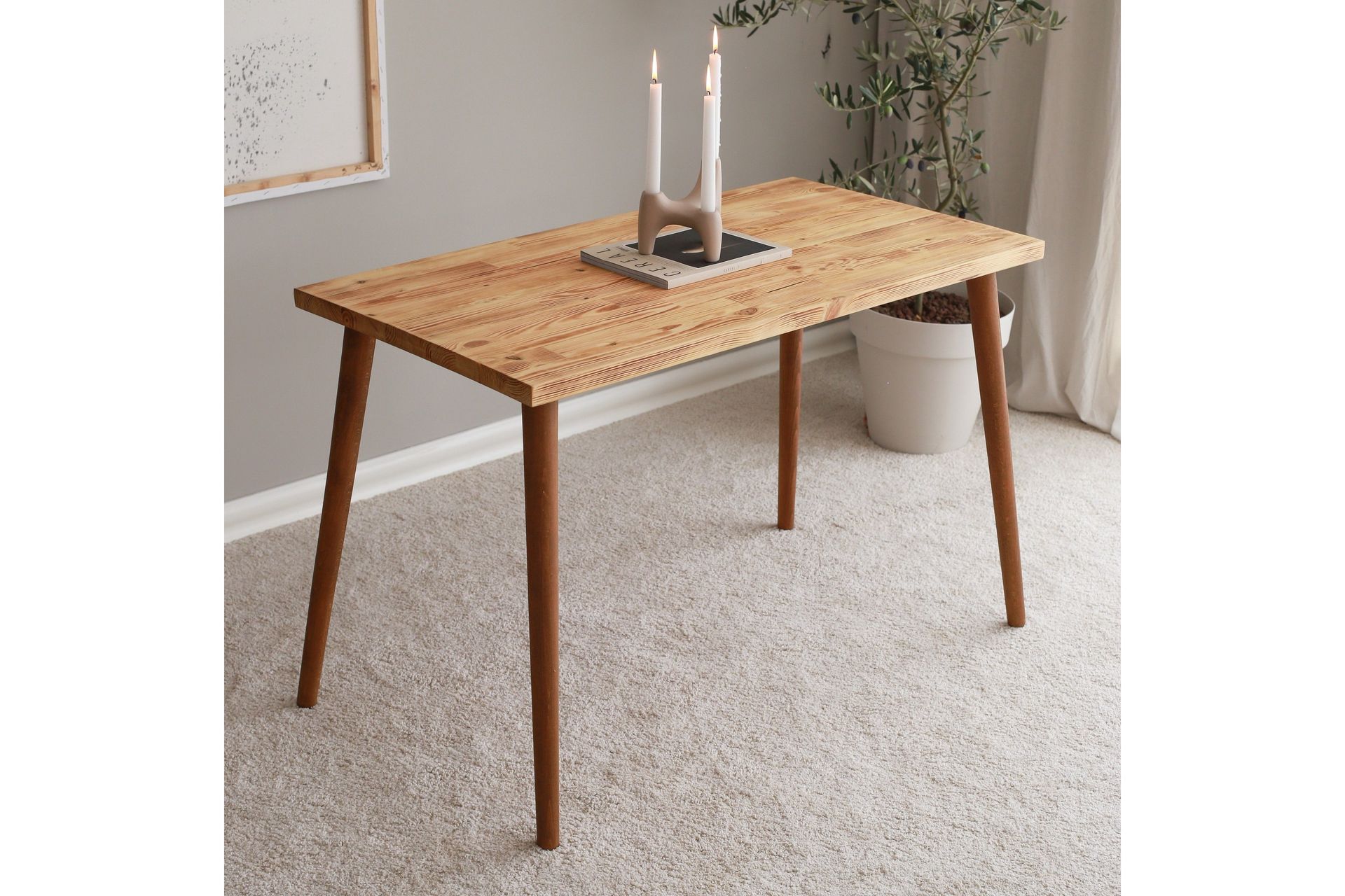 Tavner Skrivebord 110 cm - Natur - Møbler - Bord - Kontorbord - Skrivebord