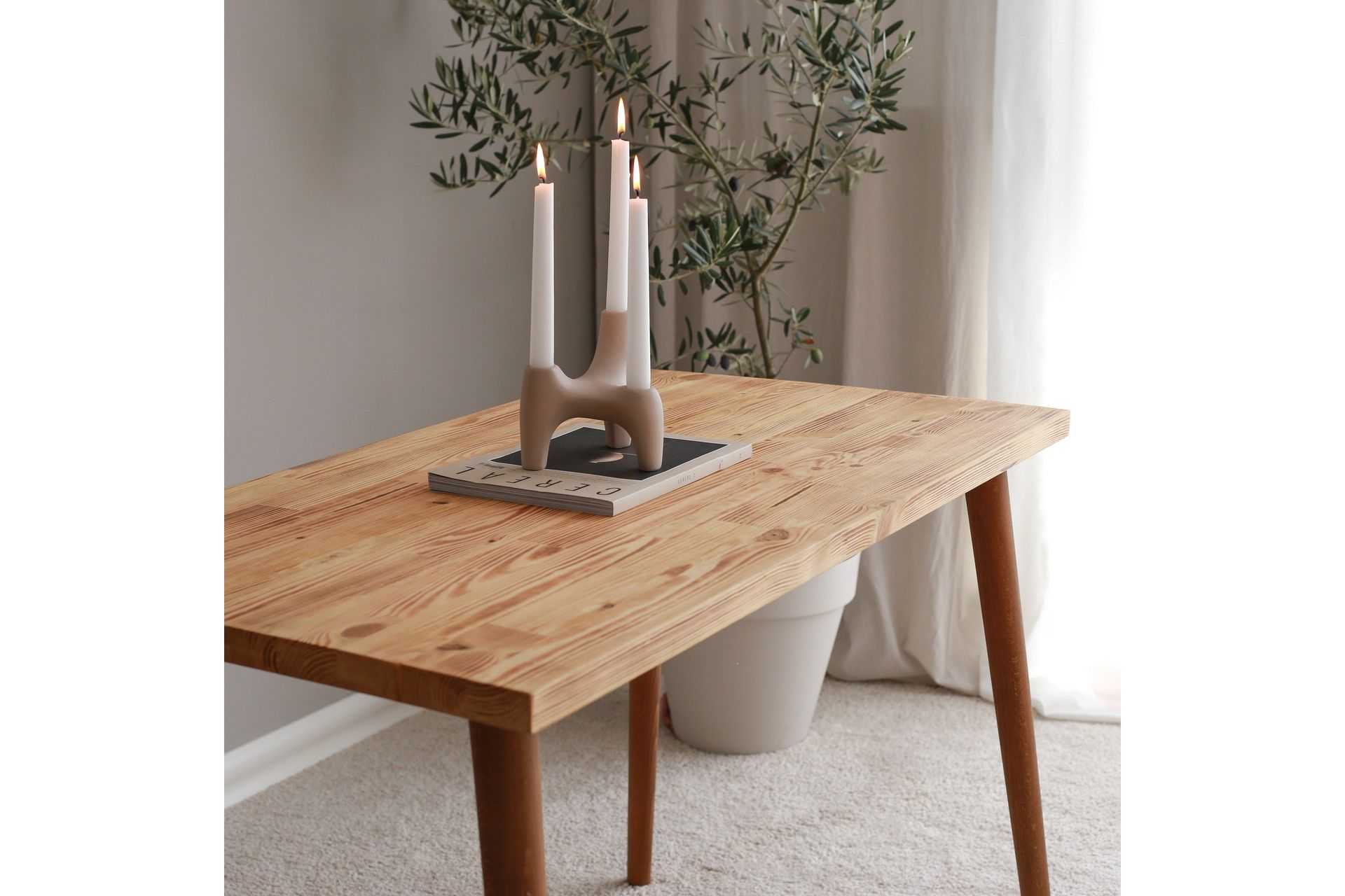 Tavner Skrivebord 110 cm - Natur - Møbler - Bord - Kontorbord - Skrivebord