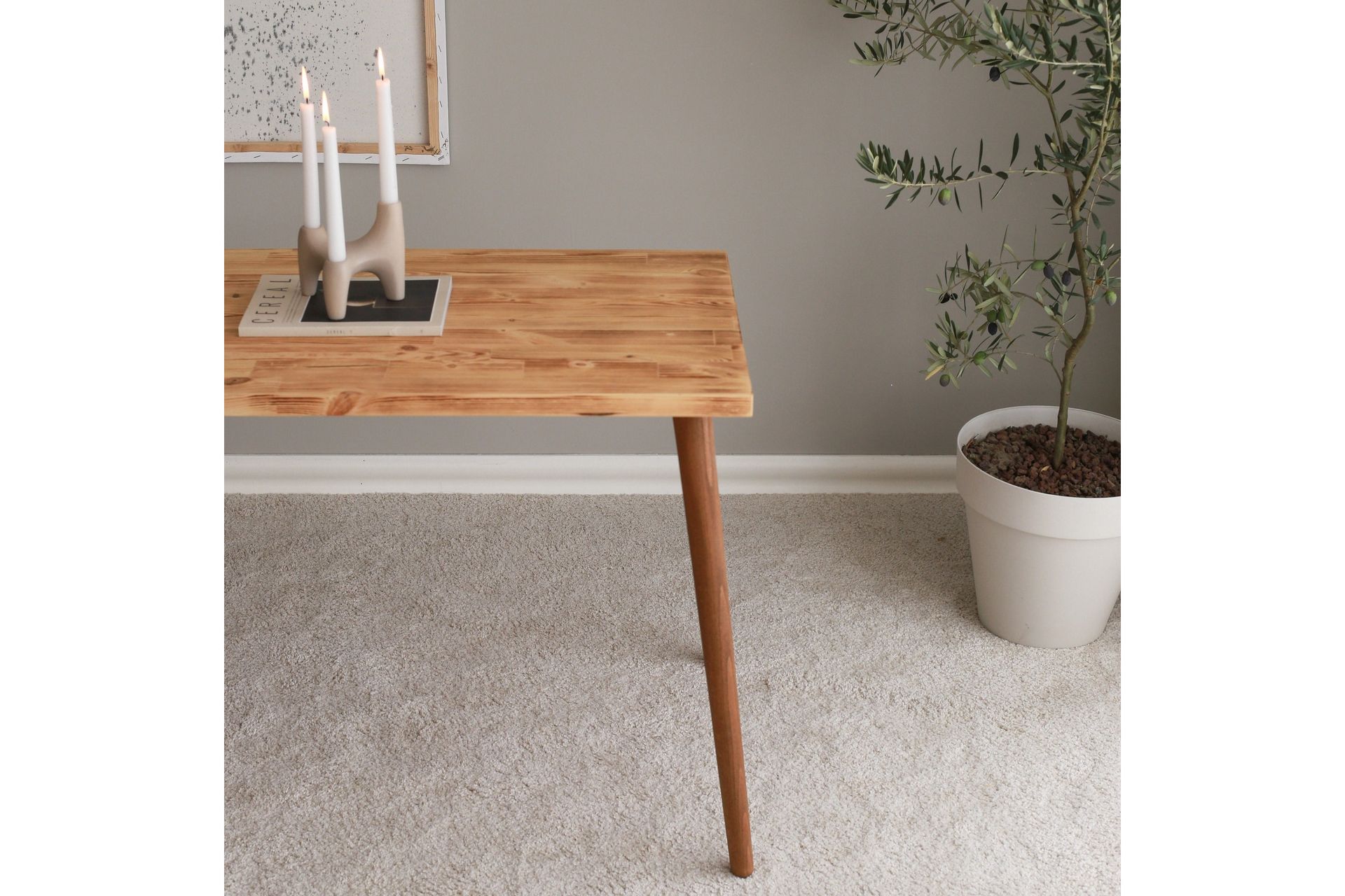 Tavner Skrivebord 110 cm - Natur - Møbler - Bord - Kontorbord - Skrivebord