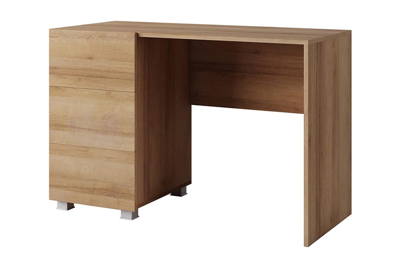 Tessan Skrivebord 110 cm med Oppbevaring - Brun - Møbler - Bord - Kontorbord - Skrivebord