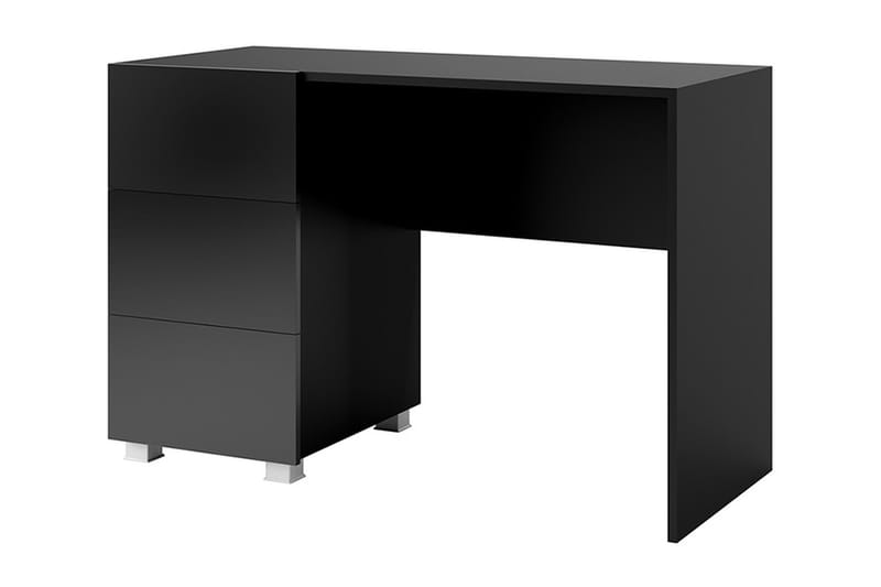 Tessan Skrivebord 110 cm med Oppbevaring - Svart - Skrivebord