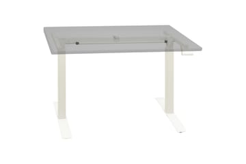 Understell til sitte-/ståbord manuell høydejustering hvit - Hvit - Møbler - Bord - Kontorbord - Skrivebord
