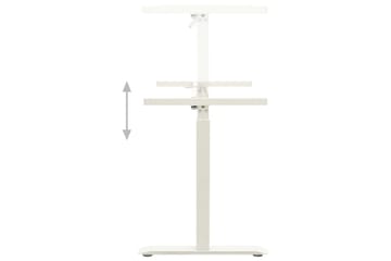 Understell til sitte-/ståbord manuell høydejustering hvit - Hvit - Møbler - Bord - Kontorbord - Skrivebord