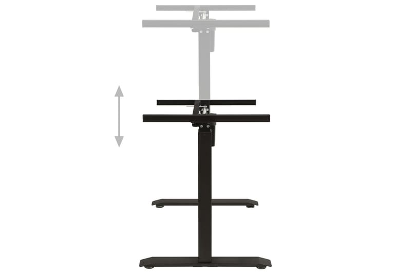Understell til sitte-/ståbord motorisert justerbar svart - Svart - Møbler - Bord - Kontorbord - Skrivebord