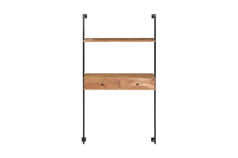 Vegghengt skrivebord 90x40x170 cm heltre akasie - Skrivebord