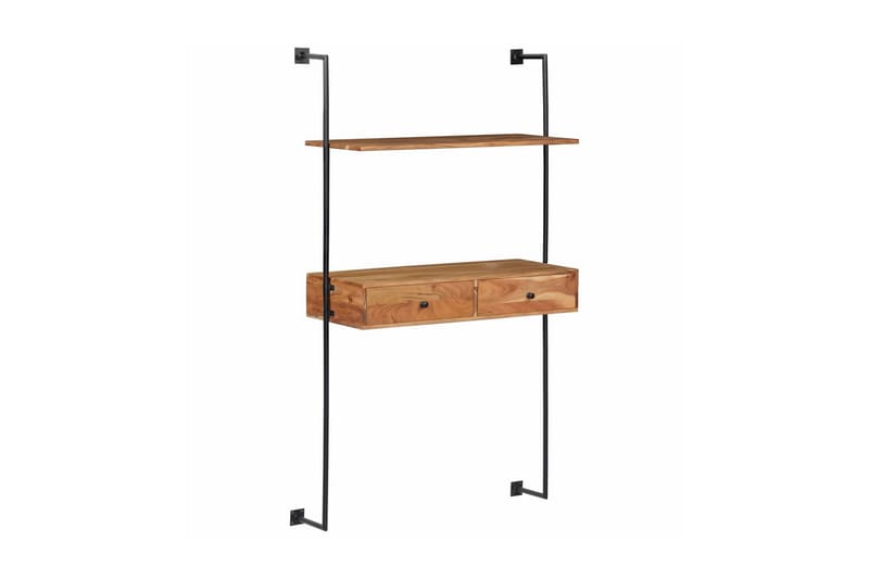 Vegghengt skrivebord 90x40x170 cm heltre akasie - Møbler - Bord - Kontorbord - Skrivebord