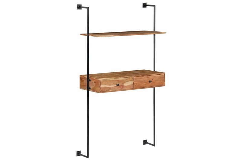 Vegghengt skrivebord 90x40x170 cm heltre akasie - Møbler - Bord - Kontorbord - Skrivebord