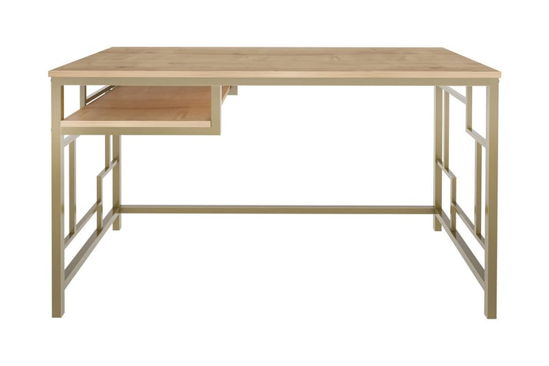 Vinresk Skrivebord 60x74,8x120 cm - Gull/Brun - Skrivebord