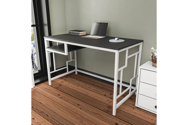 Vinresk Skrivebord 60x74,8x120 cm - Hvit - Møbler - Bord - Kontorbord - Skrivebord