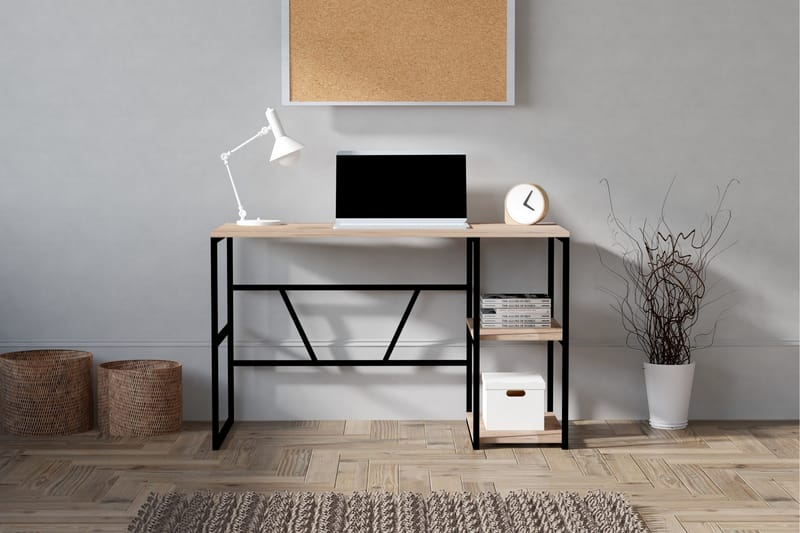 Warne Skrivebord 120 cm - Natur - Møbler - Bord - Kontorbord - Skrivebord