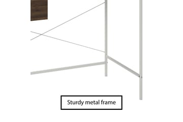 Webster Skrivebord 107 cm med Oppbevaringsskuff Valnøttsbrun - Novogratz - Møbler - Bord - Kontorbord - Skrivebord