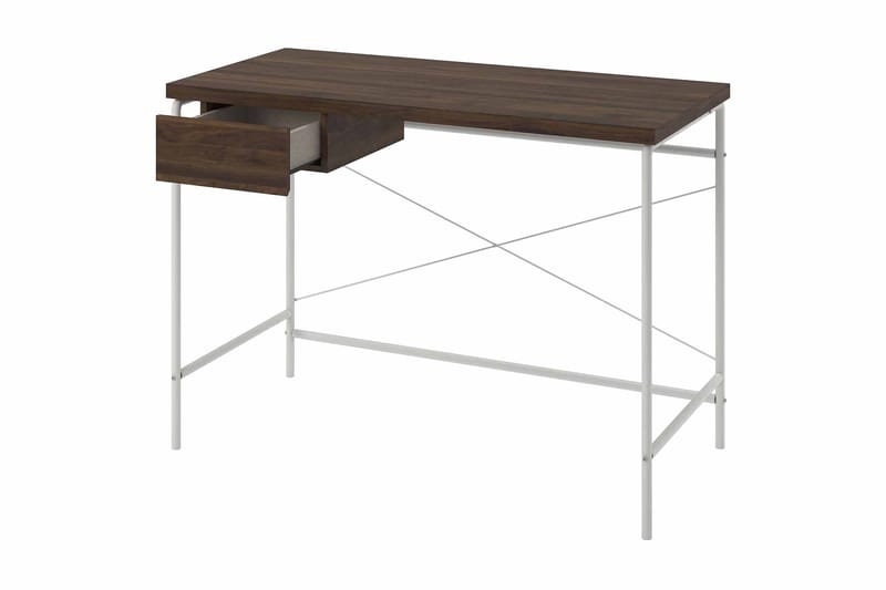 Webster Skrivebord 107 cm med Oppbevaringsskuff Valnøttsbrun - Novogratz - Møbler - Bord - Kontorbord - Skrivebord