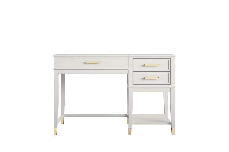 WesterleigH Skrivebord 116 cm Høy- og senkbart 3 Skuffer Hvi - CosmoLiving - Møbler - Bord - Kontorbord - Skrivebord - Hev og senkbart skrivebord