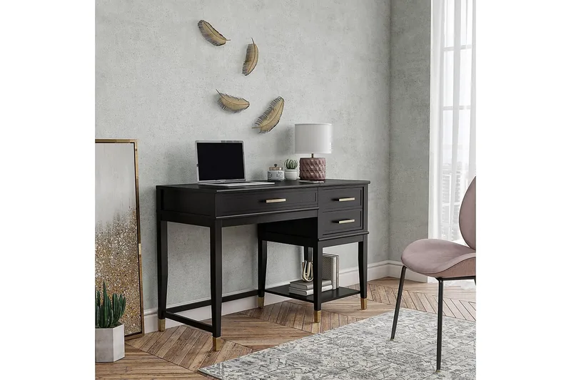 WesterleigH Skrivebord 116 cm Høy- og senkbart 3 Skuffer Sva - CosmoLiving - Møbler - Bord - Kontorbord - Skrivebord - Hev og senkbart skrivebord