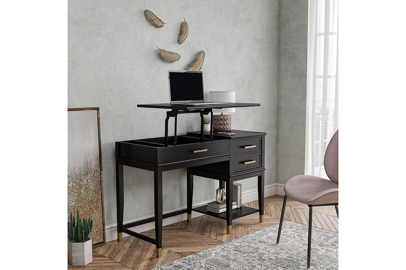 WesterleigH Skrivebord 116 cm Høy- og senkbart 3 Skuffer Sva - CosmoLiving - Møbler - Bord - Kontorbord - Skrivebord - Hev og senkbart skrivebord