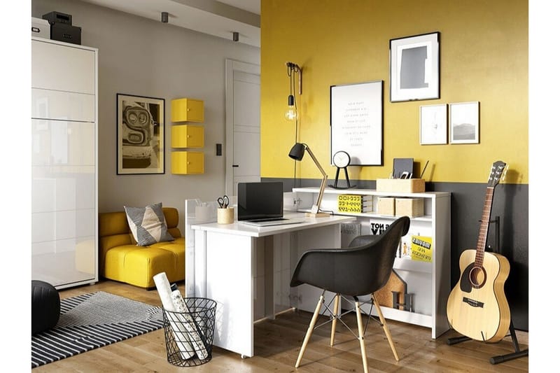 White - Møbler - Bord - Kontorbord - Skrivebord - Hjørneskrivebord