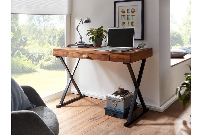 Wilhem Skrivebord 120 cm Rektangulær - Natur - Møbler - Bord - Kontorbord - Skrivebord