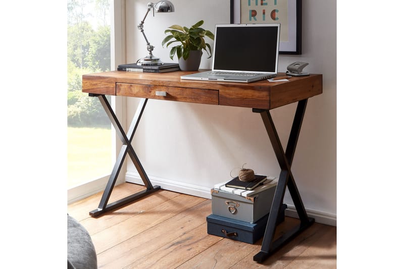 Wilhem Skrivebord 120 cm Rektangulær - Natur - Møbler - Bord - Kontorbord - Skrivebord