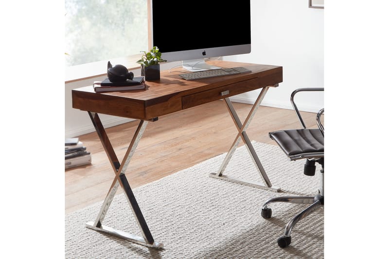 Wilhem Skrivebord 120 cm Rektangulær - Natur - Møbler - Bord - Kontorbord - Skrivebord
