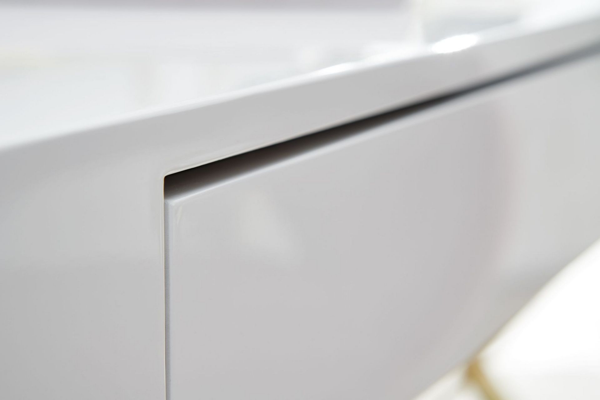 Willowdale Skrivebord 118 cm med Oppbevaring 2 Skuffer - Hvit/Gull - Møbler - Bord - Kontorbord - Skrivebord
