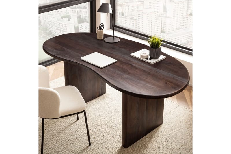 Skrivebord Wohnling Heltre 180 cm Retro Hjemmekontor Nyreformet Landlig stil - Møbler - Bord - Kontorbord - Skrivebord