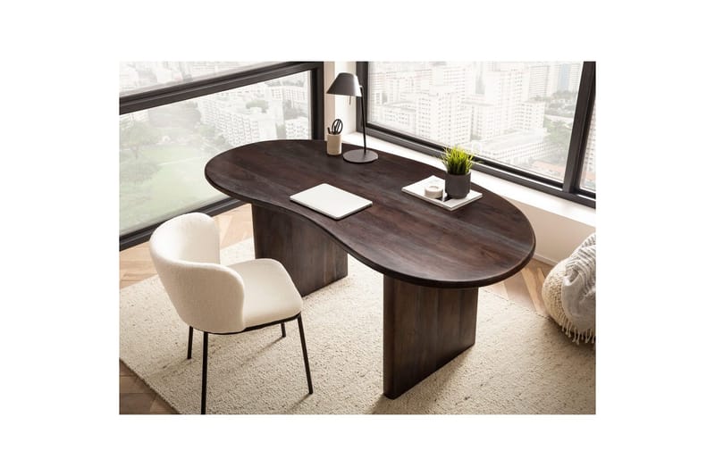 Skrivebord Wohnling Heltre 180 cm Retro Hjemmekontor Nyreformet Landlig stil - Møbler - Bord - Kontorbord - Skrivebord