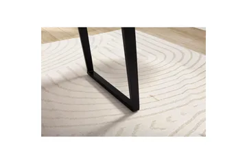 Skrivebord Wohnling Massivt treverk trekanter metallbein landlig stil Svart, vinklet, 140x60 cm - Svart, vinklet, 140x60 cm - Møbler - Bord - Kontorbord - Skrivebord