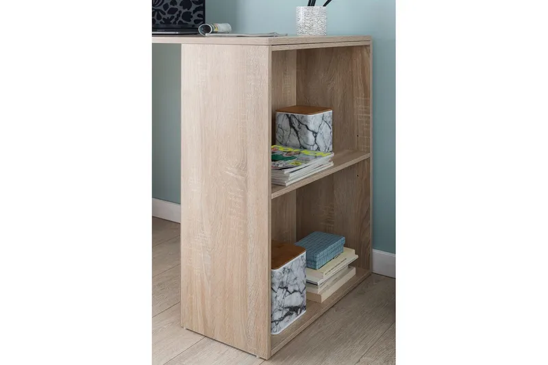 Skrivebord Wohnling med hylle 120x120x53 cm tre moderne stil Sonoma - Sonoma - Møbler - Bord - Kontorbord - Skrivebord