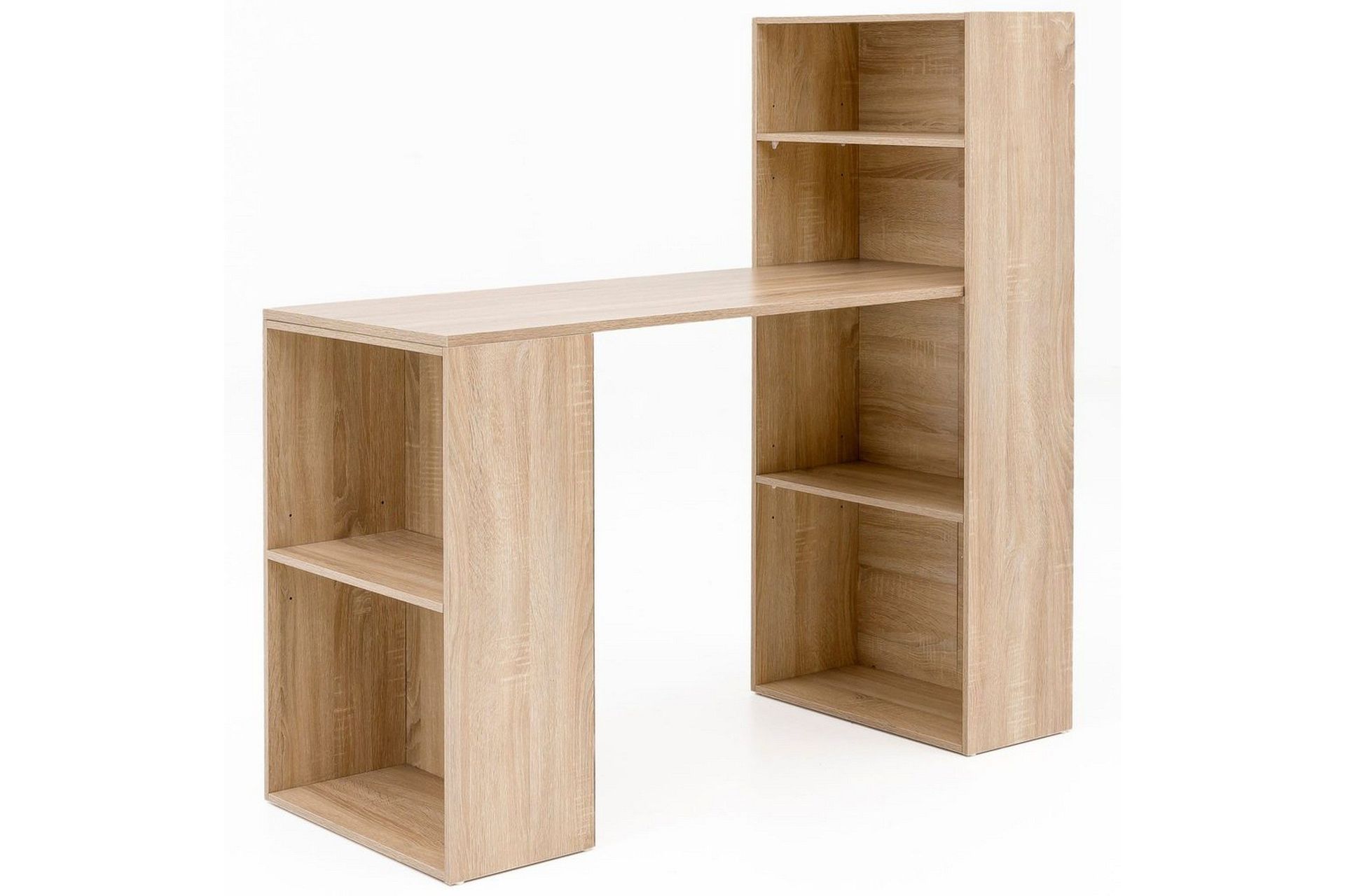 Skrivebord Wohnling med hylle 120x120x53 cm tre moderne stil Sonoma - Sonoma