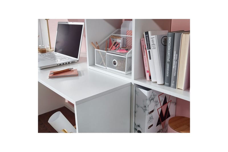 Skrivebord Wohnling med oppbevaringshylle 170 cm moderne - Møbler - Bord - Kontorbord - Skrivebord