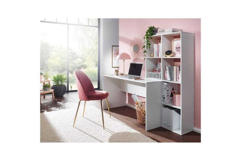 Skrivebord Wohnling med oppbevaringshylle 170 cm moderne - Møbler - Bord - Kontorbord - Skrivebord