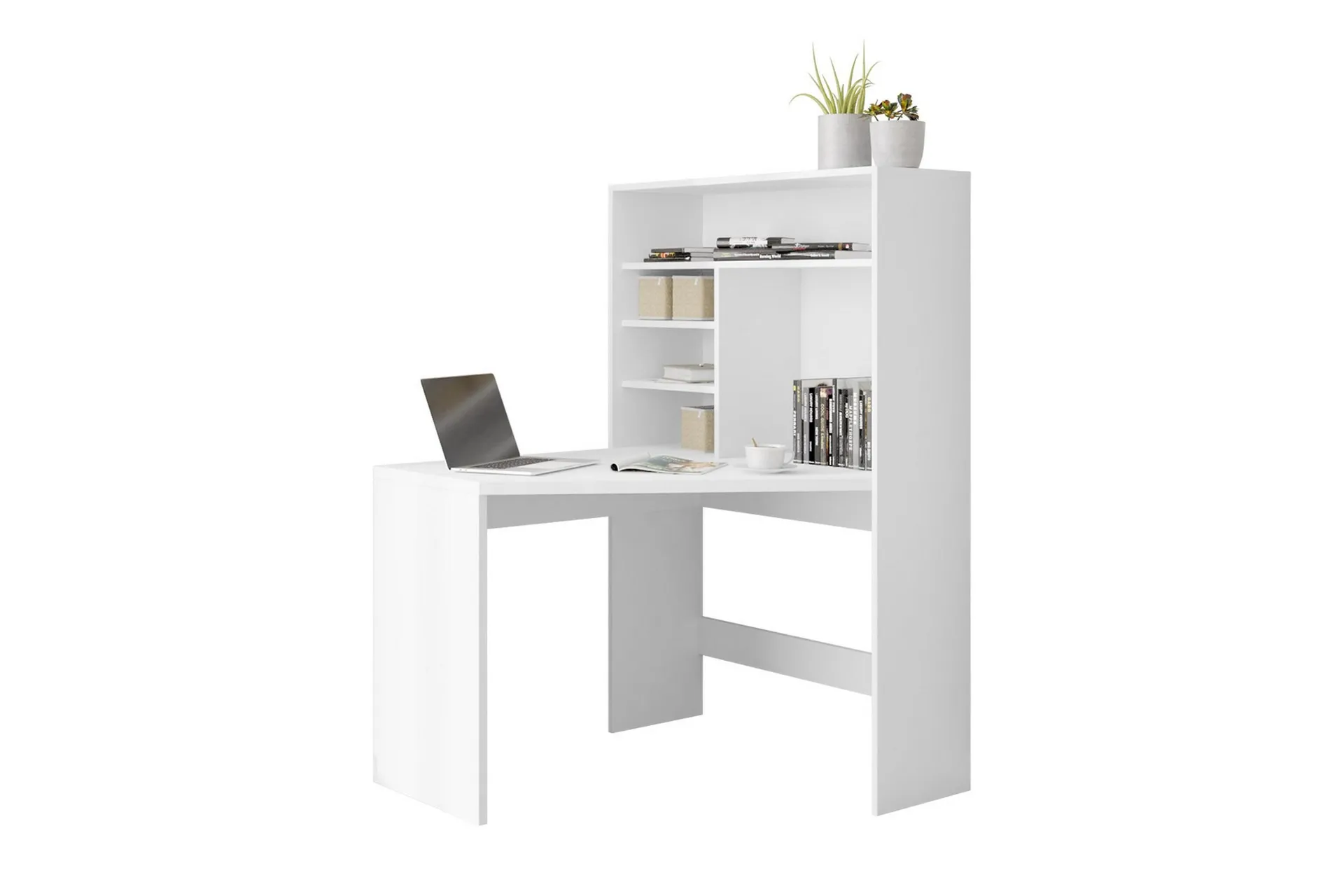 Zayden Skrivebord 101 cm - Hvit