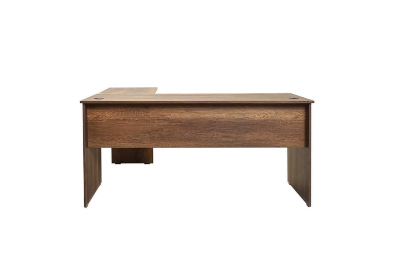Soonam Skrivebord 160x144 cm - Mellomfarget tre - Møbler - Bord - Kontorbord - Skrivebord