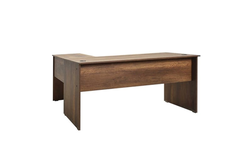 Soonam Skrivebord 160x144 cm - Mellomfarget tre - Møbler - Bord - Kontorbord - Skrivebord