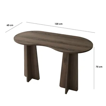 Soryn skrivebord 120 cm - Valnøtt - Møbler - Bord - Kontorbord - Skrivebord