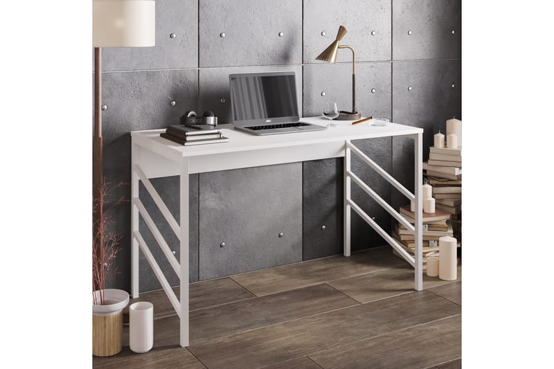 Sotinge Skrivebord 120 cm - Hvit - Skrivebord