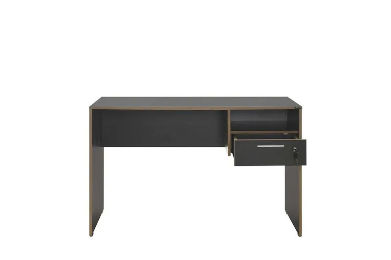 Studie skrivebord Matulca Antrasitt / Eik - Antrasitt / Eik - Møbler - Bord - Kontorbord - Skrivebord