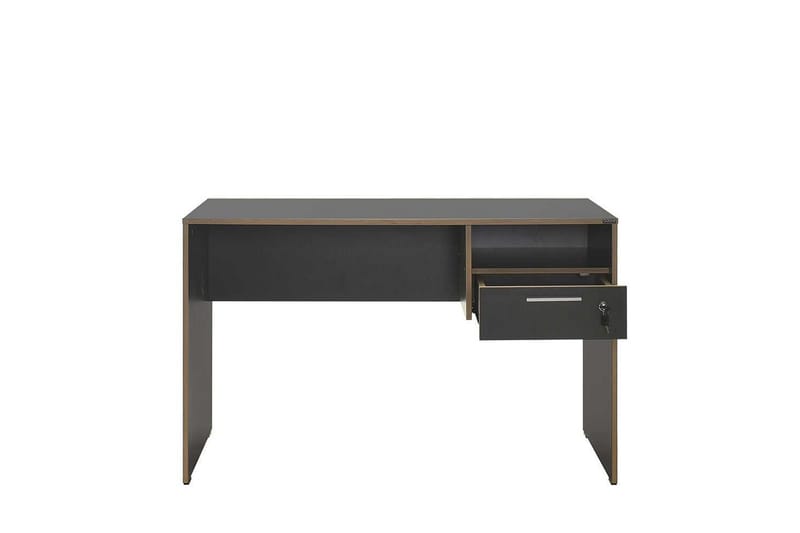 Studie skrivebord Matulca Antrasitt / Eik - Antrasitt / Eik - Møbler - Bord - Kontorbord - Skrivebord