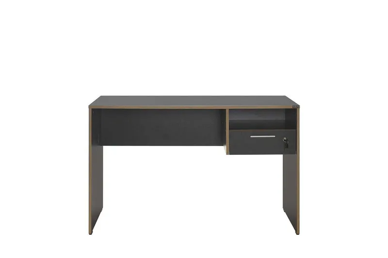 Studie skrivebord Matulca Antrasitt / Eik - Antrasitt / Eik - Møbler - Bord - Kontorbord - Skrivebord