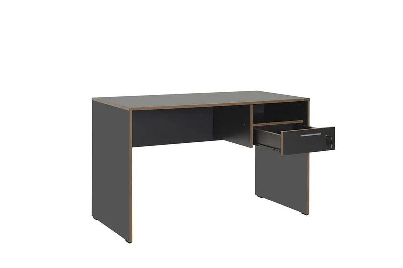 Studie skrivebord Matulca Antrasitt / Eik - Antrasitt / Eik - Møbler - Bord - Kontorbord - Skrivebord